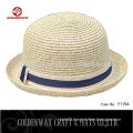 Newly Design fashion Paper Braid Fedora hat